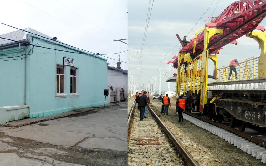 ​Начат ремонт основной железнодорожной линии на станции Эйбат