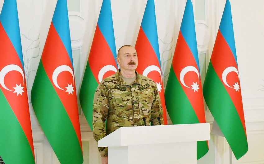 Azerbaijani leader: 'Azerbaijani people, future generations will be rightly proud of this glorious Victory'