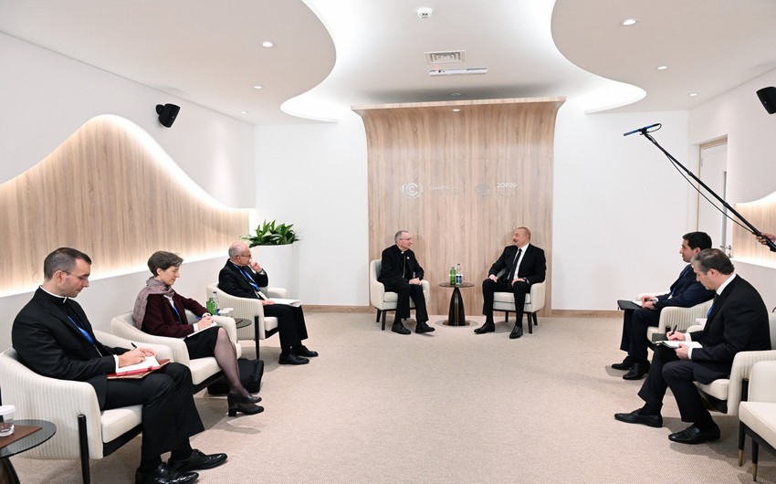 President Ilham Aliyev meets with Secretary of State of the Holy See