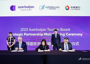 AZAL, Azerbaijan Tourism Board and China Tourism Group sign tripartite memorandum of understanding 