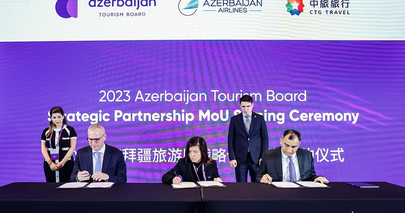 AZAL, Azerbaijan Tourism Board and China Tourism Group sign tripartite memorandum of understanding 