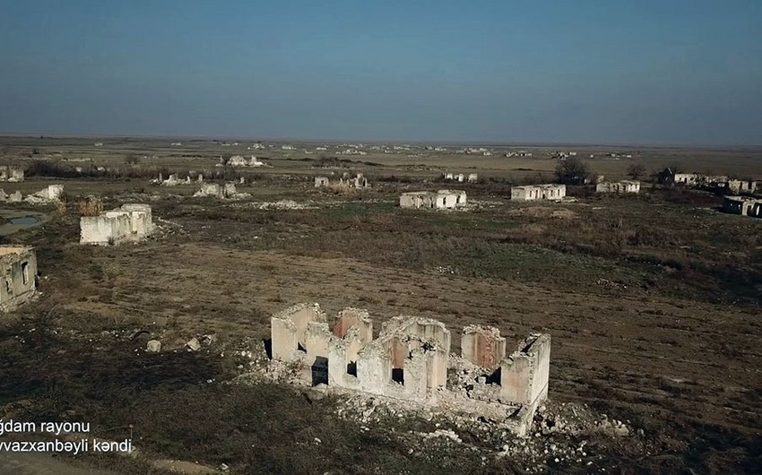 Видеокадры из села Эйвазханбейли Агдамского района