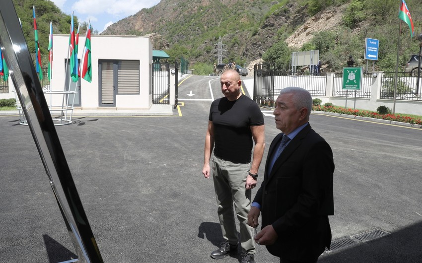 Prezident İlham Əliyev Kəlbəcərdə “Meydan” Kiçik Su Elektrik Stansiyasının açılışını edib