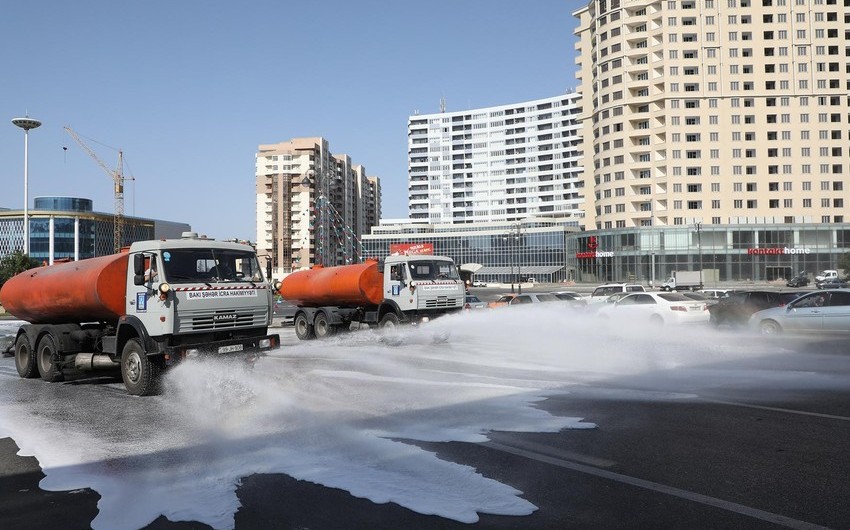 Mass disinfection to be conducted on Baku streets