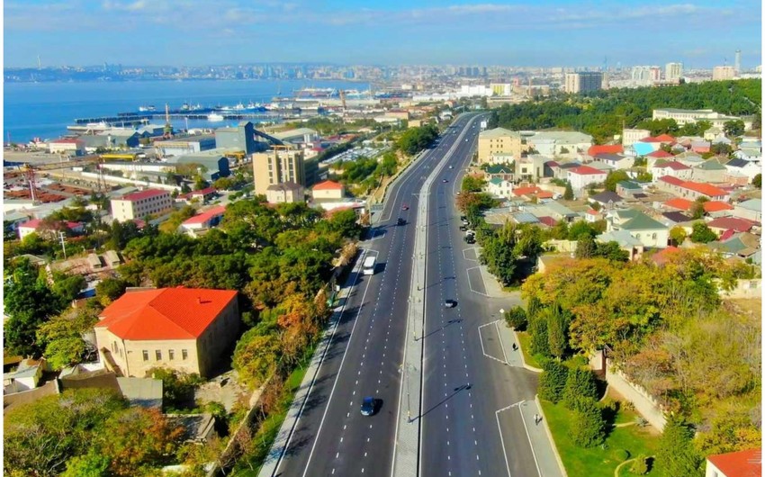 Bakının 8 Noyabr prospektində əsaslı təmir işləri yekunlaşmaq üzrədir