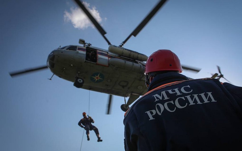 Rusiyada qəza enişi edən helikopter tapılıb, ölən var