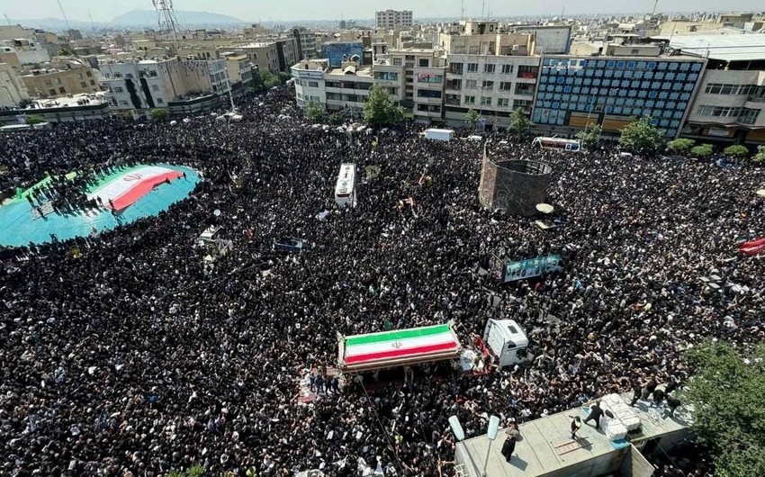 В Иране прошли похороны погибшего в авиакатастрофе президента Раиси