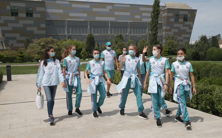 Азербайджанские гимнастки отправляются на Олимпиаду в Токио