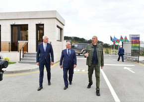 President Ilham Aliyev and First Lady Mehriban Aliyeva visit Lachin district