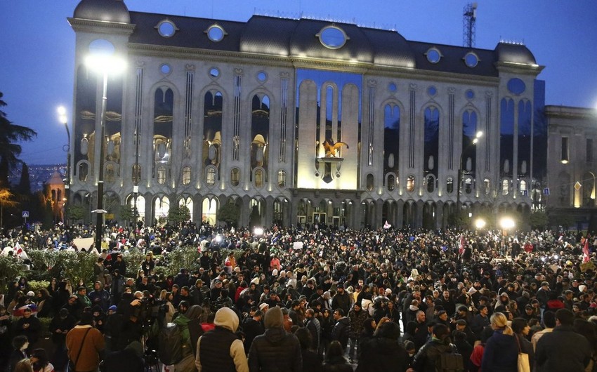 В Тбилиси проходит акция протеста против нового Кодекса обороны Грузии