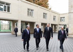 President Ilham Aliyev views secondary school No 1 in Ganja after major overhaul