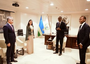 Leyla Aliyeva meets with President of Rwanda