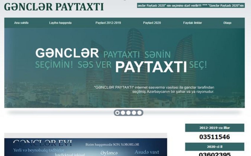 Masallı rayonu 2020-ci ilin “Gənclər paytaxtı” seçilib