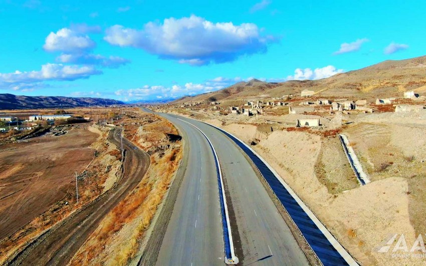 Xudafərin-Qubadlı-Laçın avtomobil yolunun tikintisi sürətlə davam etdirilir