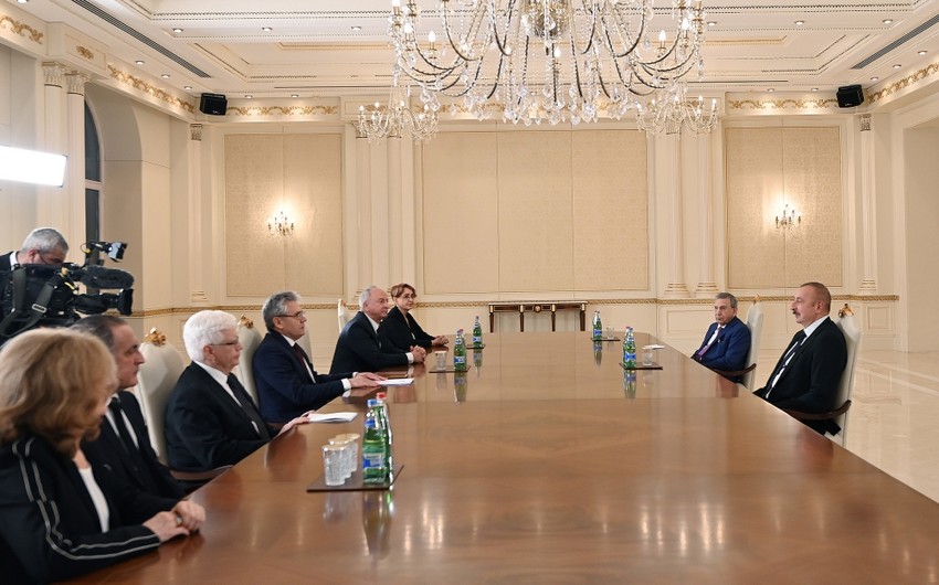 Ильхам Алиев принял президента Российской академии наук