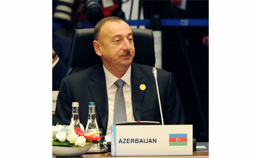 President Ilham Aliyev addressed a working lunch as part of G20 Summit