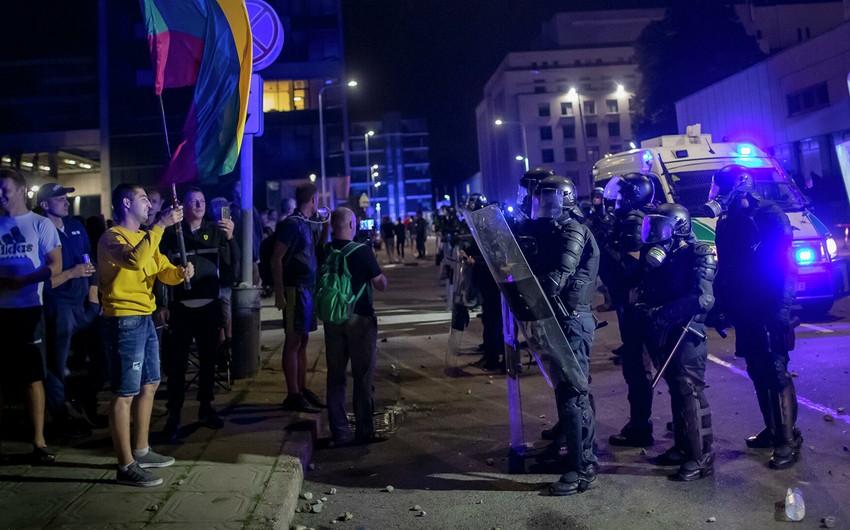В связи с беспорядками у здания Сейма Литвы задержаны 26 человек 