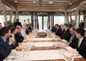 Official dinner hosted on behalf of members of Presidency of Bosnia and Herzegovina in honor of President Ilham Aliyev in Sarajevo
