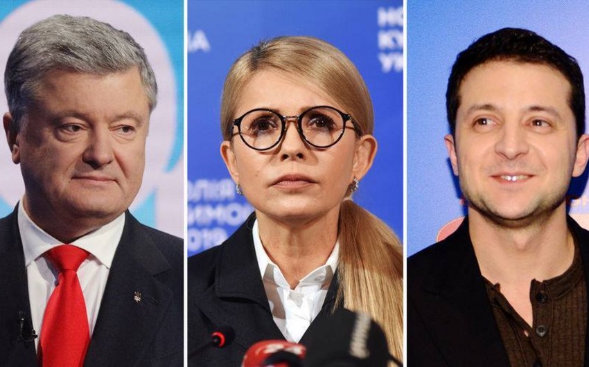 Exit poll: Ukraynada prezident seçkilərində Zelenski və Poroşenko ən çox səs toplayıblar