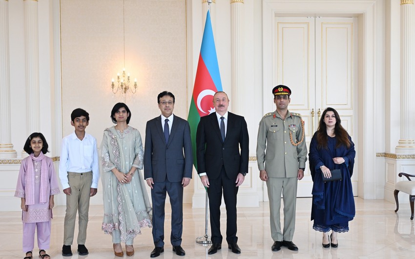 President Ilham Aliyev receives credentials of incoming ambassador of Pakistan to Azerbaijan