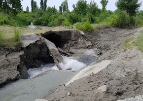 Устранены последствия обрушения дамбы в Гёйчае - ВИДЕО