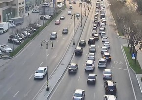 Bakının bir sıra yollarında tıxac müşahidə edilir