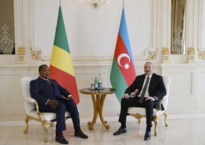 Azerbaijani and Congolese presidents hold one-on-one meeting