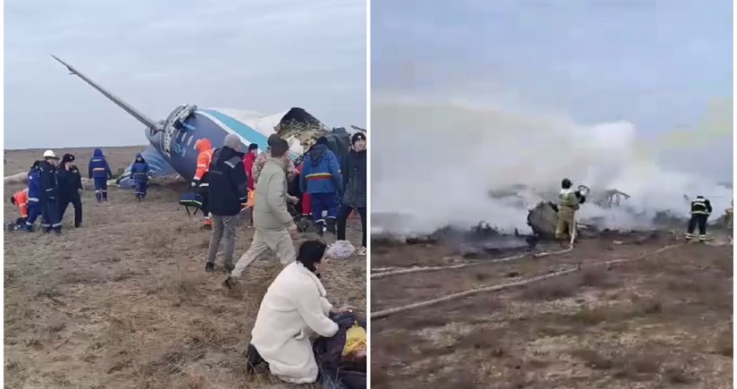 Around ten people believed to survive AZAL plane crash in Aktau