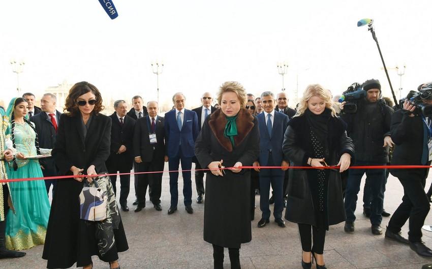 Первый вице-президент Мехрибан Алиева приняла участие на открытии павильона Азербайджан на ВДНХ в Москве