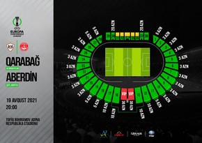 Qarabağ - Aberdin oyunu üçün satılmış biletlərin sayı açıqlanıb