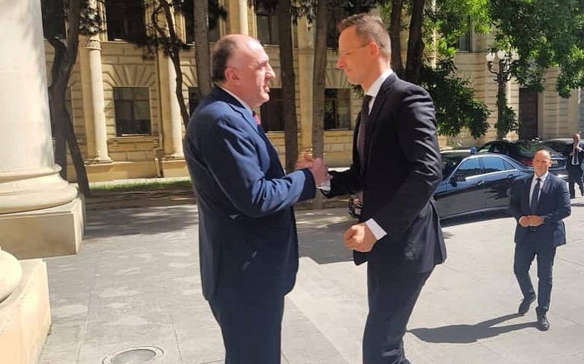 Встреча глав МИД Азербайджана и Венгрии проходит в Баку