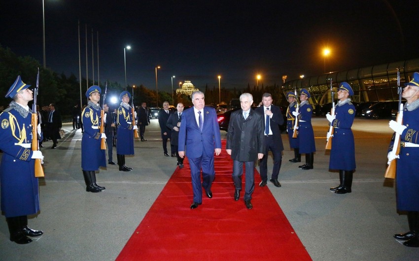 President of Tajikistan Emomali Rahmon completes working visit to Azerbaijan