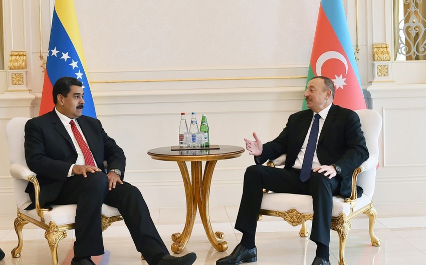 Состоялась встреча президентов Азербайджана и Венесуэлы в узком составе