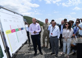 Foreign diplomats view construction of agro-industrial park in Lachin