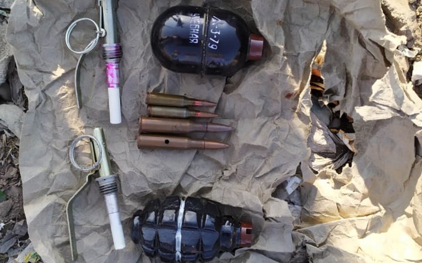 В Лянкяране обнаружены гранаты и боеприпасы