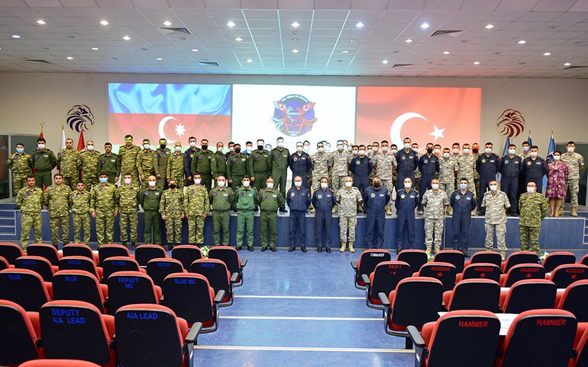 Closing ceremony of TurAz Falcon - 2021 exercises held