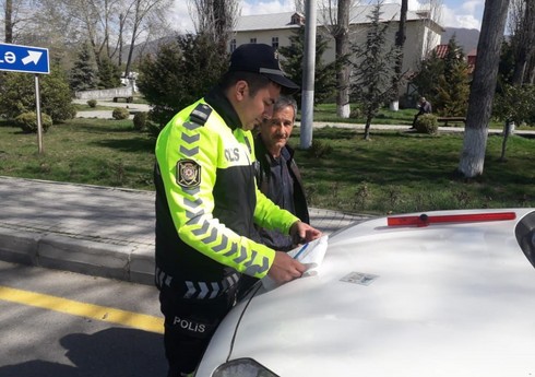 Дорожная полиция провела рейд в Исмаиллы, оштрафовано 20 водителей