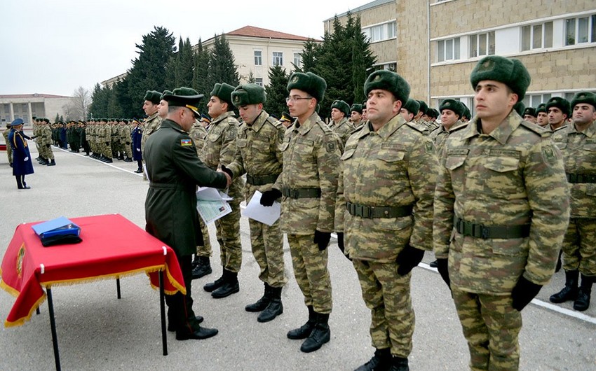 Молодые лейтенанты приступили к службе в азербайджанской армии