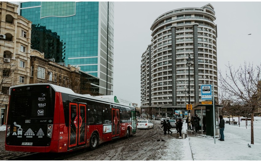 BNA: Bütün müntəzəm marşrut xətləri üzrə avtobuslar reysə çıxıb