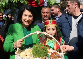 Gürcüstan Prezidenti azərbaycanlıları Novruz bayramı münasibətilə təbrik edib