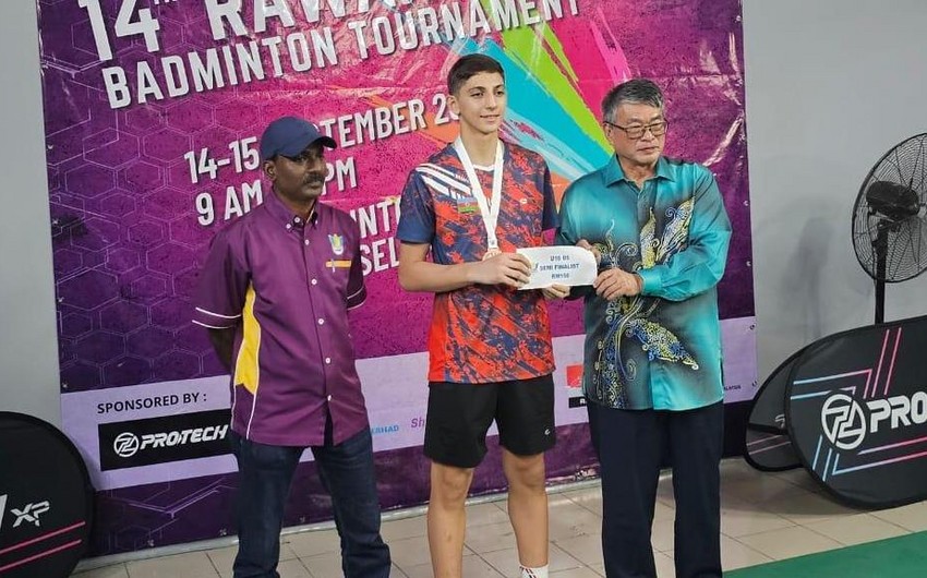 Azərbaycan badmintonçusu Malayziyada bürünc medal qazanıb