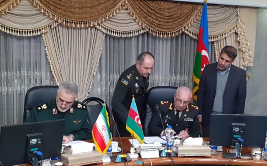 Военная делегация Азербайджана находится в Иране - ФОТО