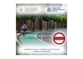 Azərbaycanda velosiped yolları ilə bağlı dövlət standartı qəbul edilib