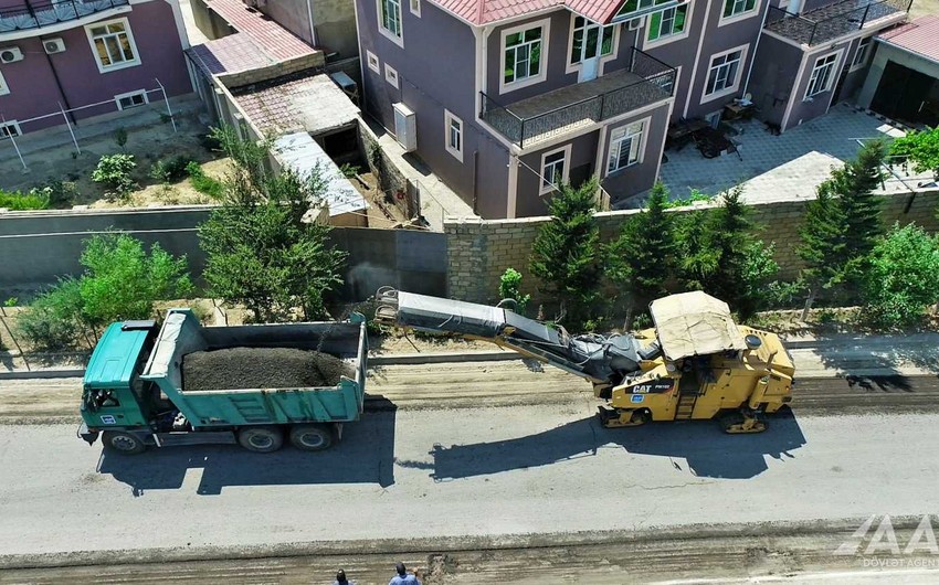 В Гарадагском районе Баку приступили к ремонту 3-километровой дороги
