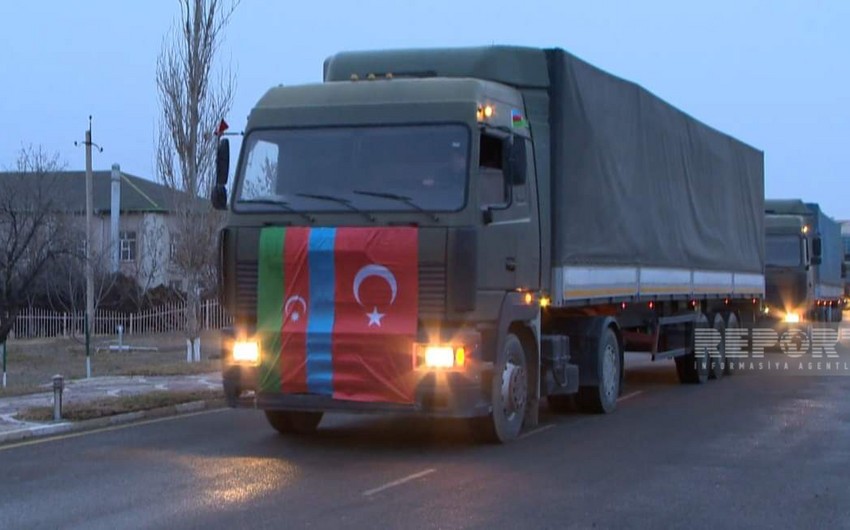 Из Нахчывана в Турцию отправлено 12 грузовиков с гумпомощью