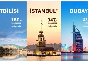 AZAL launches discount campaign for flights to Tbilisi, Istanbul, Dubai