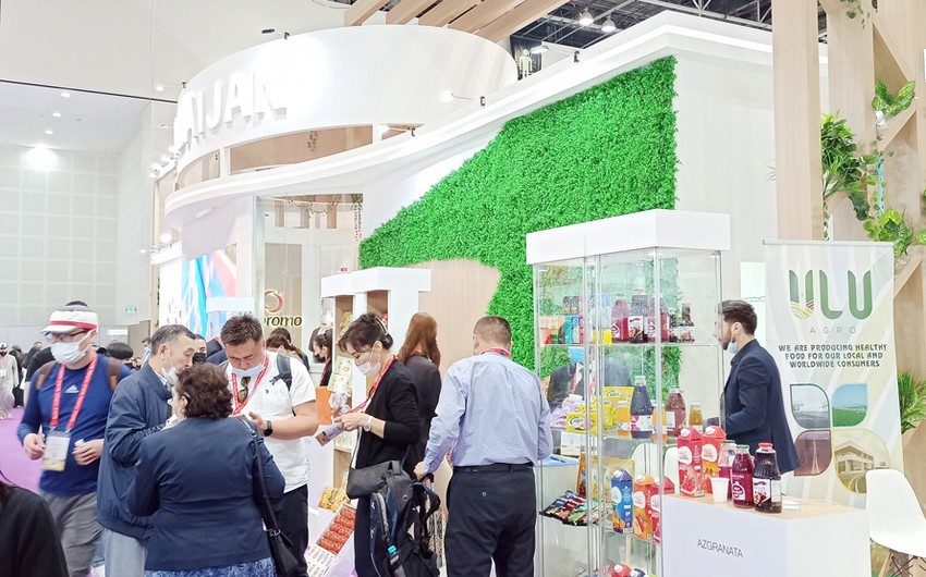 Azerbaijani products displayed at int'l exhibition in Dubai