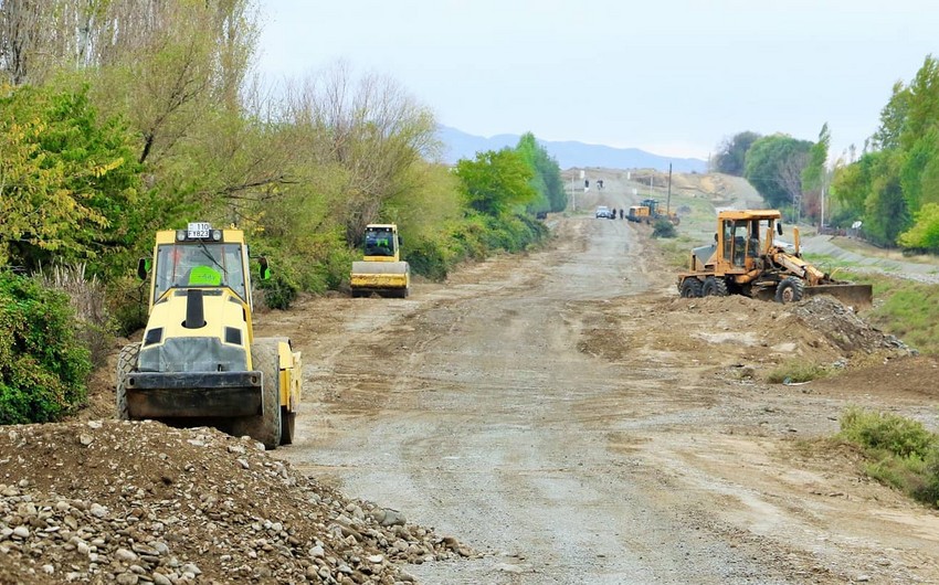 Началось восстановление ведущих в Суговушан и Талыш исторических дорог