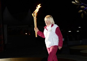 Torch of I European Games arrives in Agjabadi