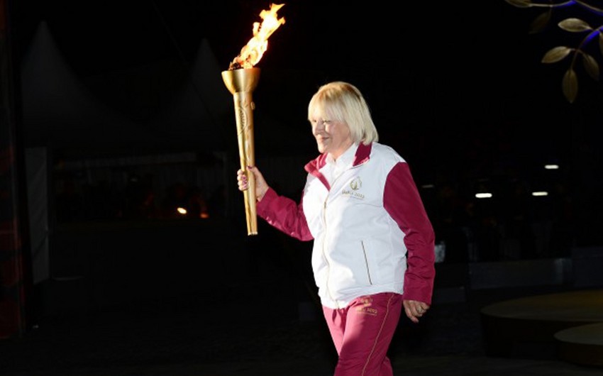 Torch of I European Games arrives in Agjabadi